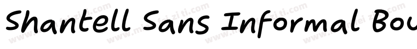 Shantell Sans Informal Bouncy Light字体转换